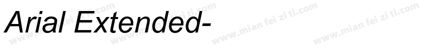 Arial Extended字体转换